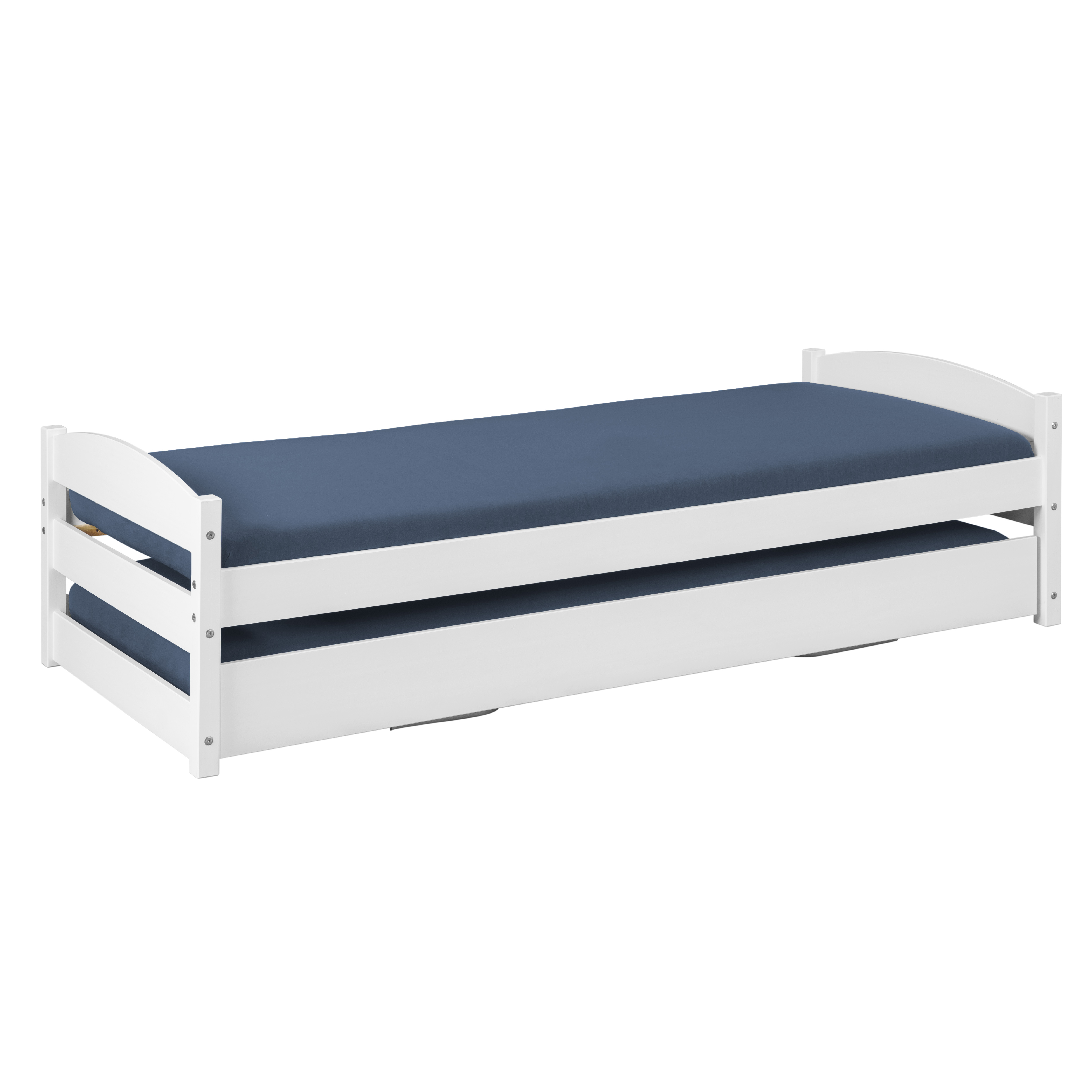 Nordic Living Collection Dreamy Double  - -  Sengeramme     Lamelbund Og Ekstra Soveplads Hvid Træ  90x200