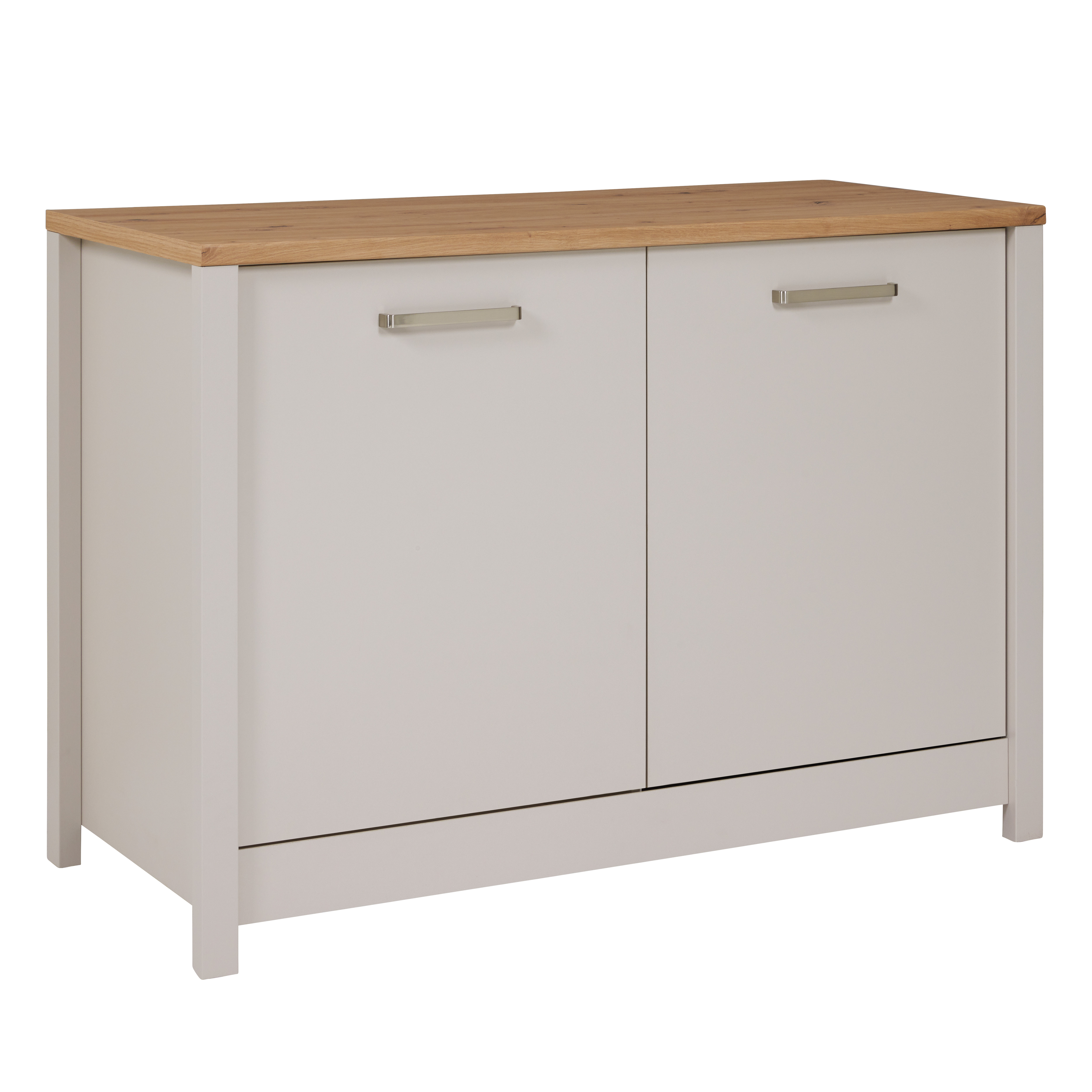 Nordic Living Collection Sardegna Køkkenskab Til Vask Og Opvaskemaskine       Låger    Hylde Natur Artisan Egefinish Og Kashmir Melamin