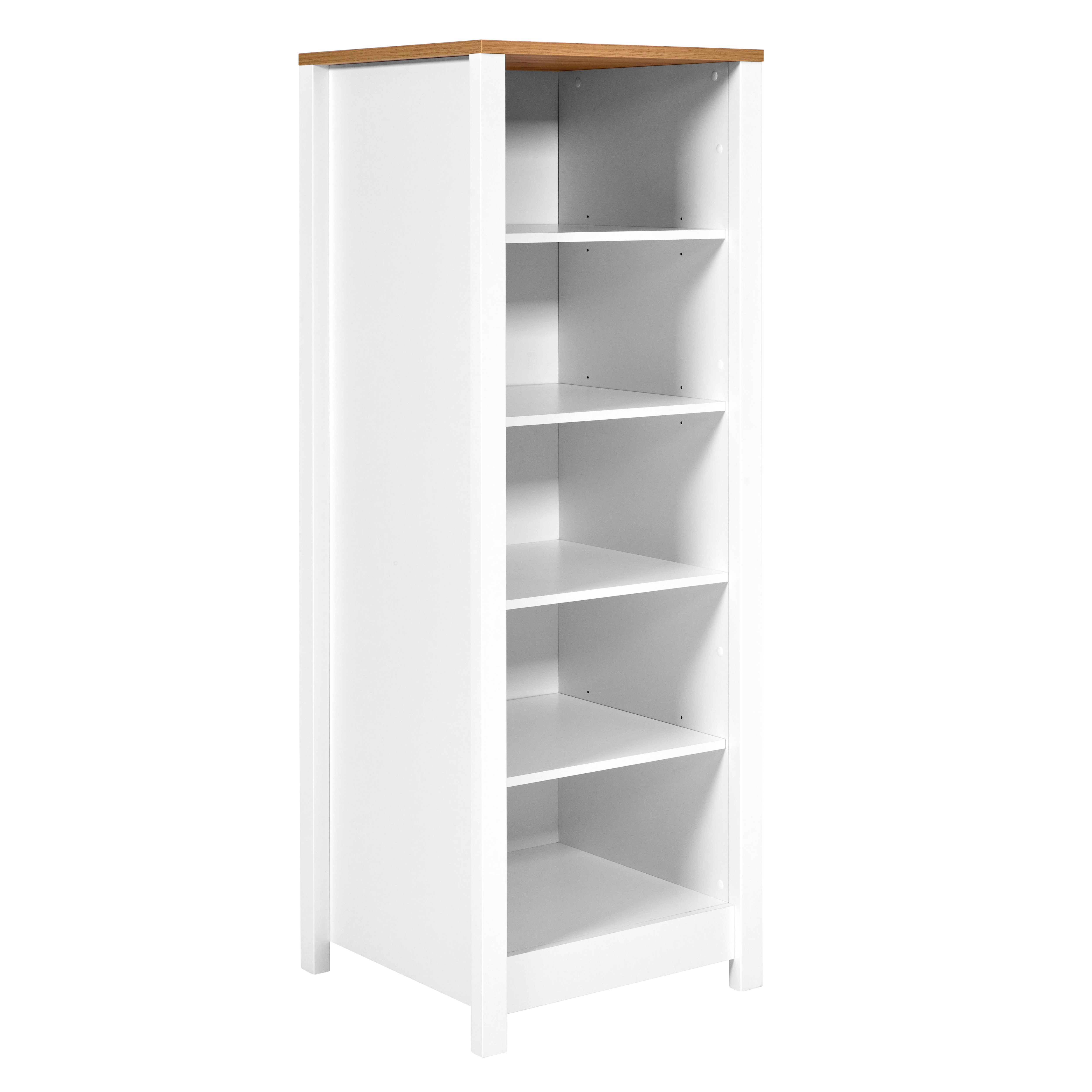 Nordic Living Collection Sicilia Køkkenskab       Hylder Natur Artisan Oak-finish Og Hvid Melamin