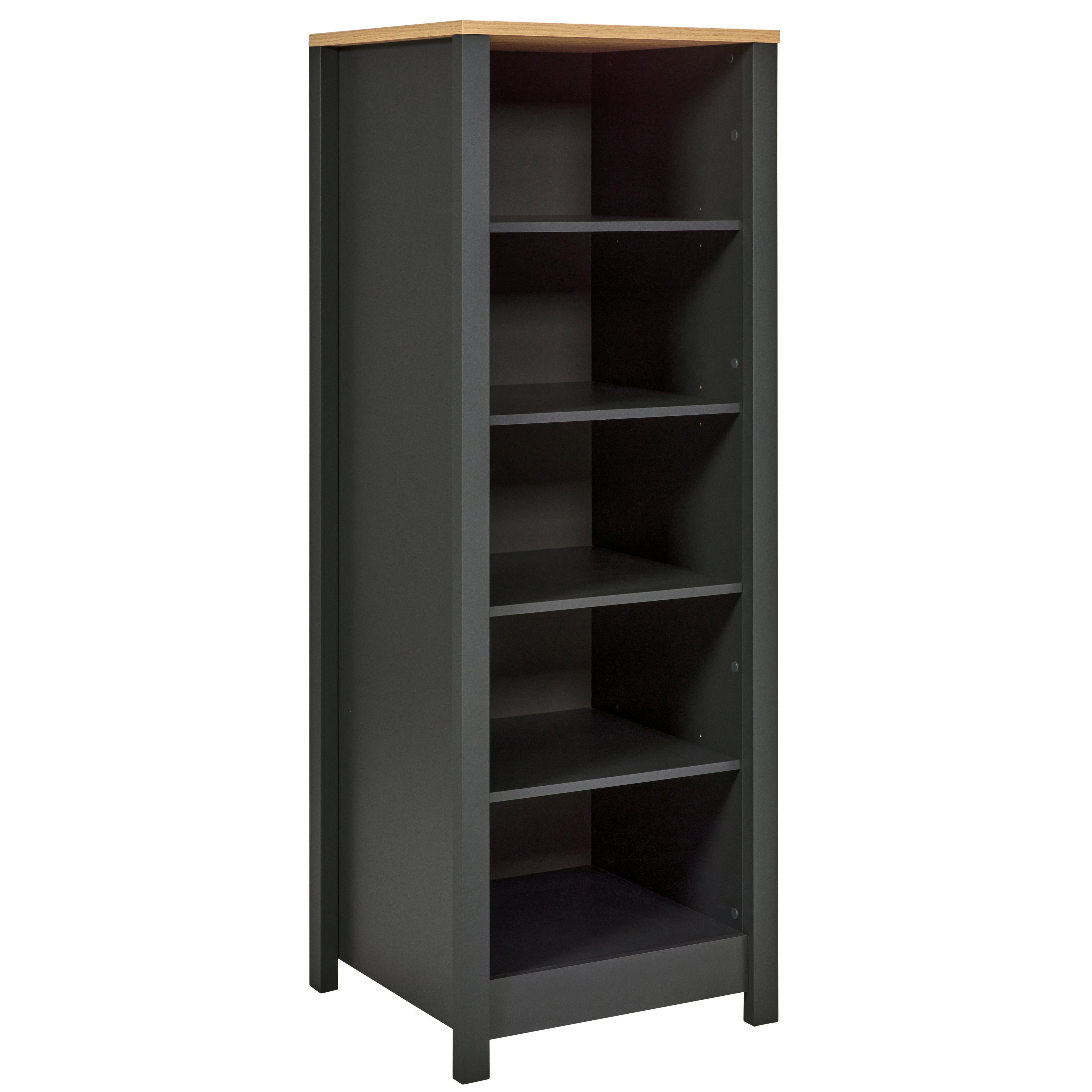 Nordic Living Collection Veneto Køkkenskab       Hylder Natur Artisan Oak-finish Og Antracitgrå Melamin