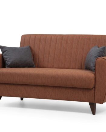 Nordvärk Alkon   Pers  Sovesofa Fliserød Stof Og Plast