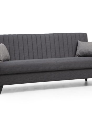 Nordvärk Alkon   Pers  Sovesofa Mørkegrå Stof Og Plast