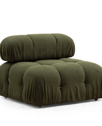 Nordvärk Bubble O1  -pers  Modul Sofa Grøn Polyester Og Sort Plast