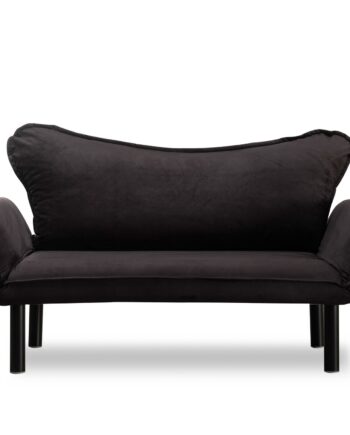 Nordvärk Chatto   Pers  Sofa Sort Stof Og Sort Plast
