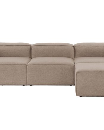 Nordvärk Fora Hjørnesofa Brun Hør Og Plast