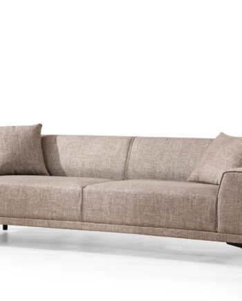 Nordvärk Petra   Pers  Sofa Fawn Polyester Og Sort Plast