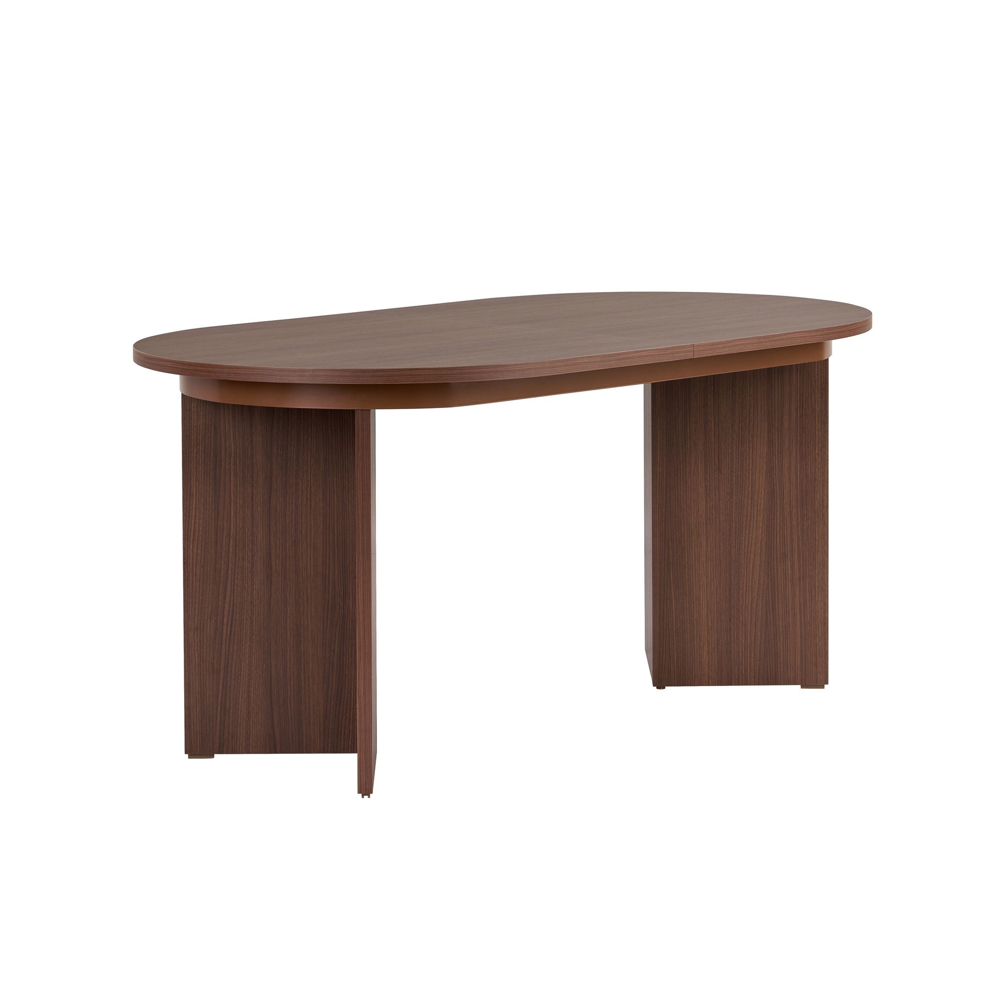 Nordvärk Sorell Spisebord       Tillægsplade  Oval Brun Milano Valnød Melamin  160x90