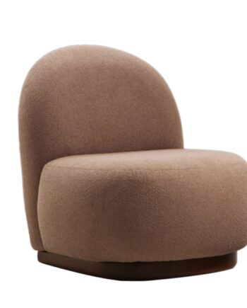 Nordvärk Tina Loungestol Cappuccino Polyester Og Valnøddetræ