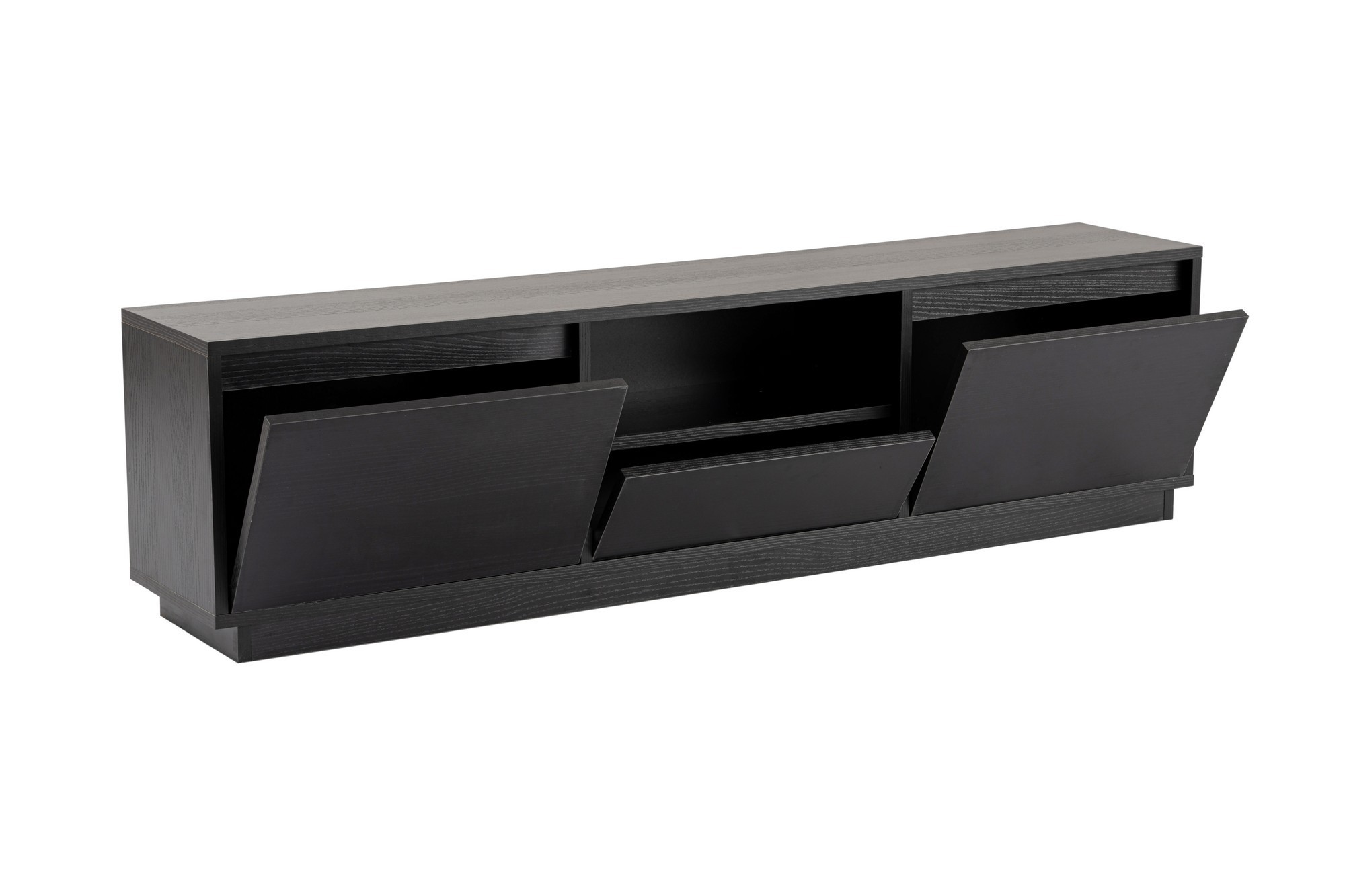 Nordvärk Vanguard Tv-bord Låger Og Rum Sort Træ Melamin 160x29