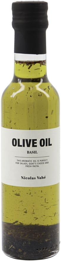 Olivenolie Nicolas Vahé Olive Basil   Ekstra Jomfru Med Basilikum