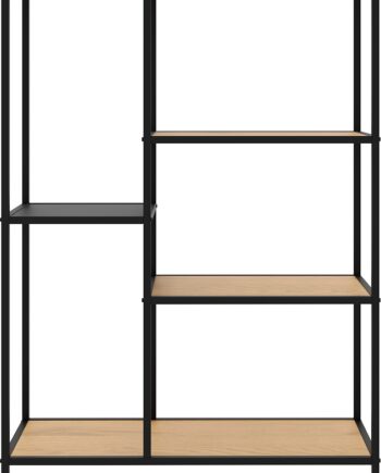Opbevaringsreol Nordique Design Altino Hyllesystem Natur Sort Metal 88 8x70x35 Cm