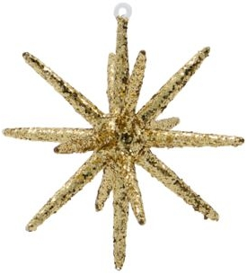 Ornament Julekugle House Doctor Spike   Glas Brun Glimmer ø12 Cm Julepynt