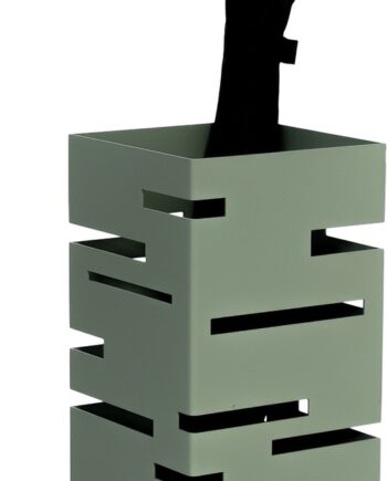 Paraplystativ Paraplyholder Spinder Design Modern   Støvet Grøn   Stål H50 Cm