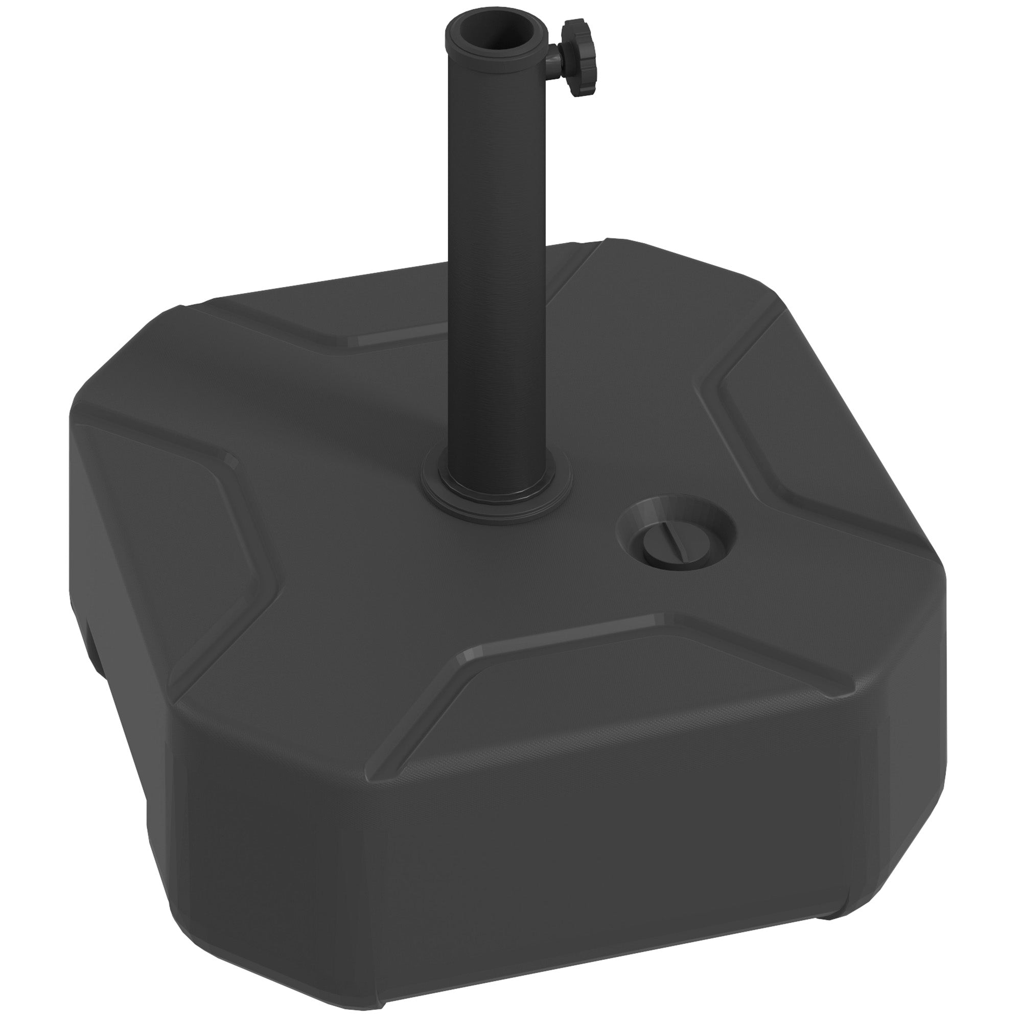 Parasolfod  Fyldbar Op Til 25 Kg  Firkantet Parasolholder Til Parasoller 38 48 Mm