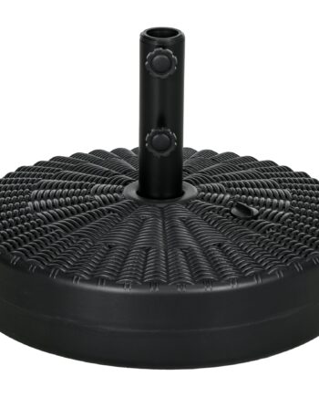 Parasolstativ Parasolholder  Vejrbestandig  Fyldbar  ø51   36h Cm  Sort