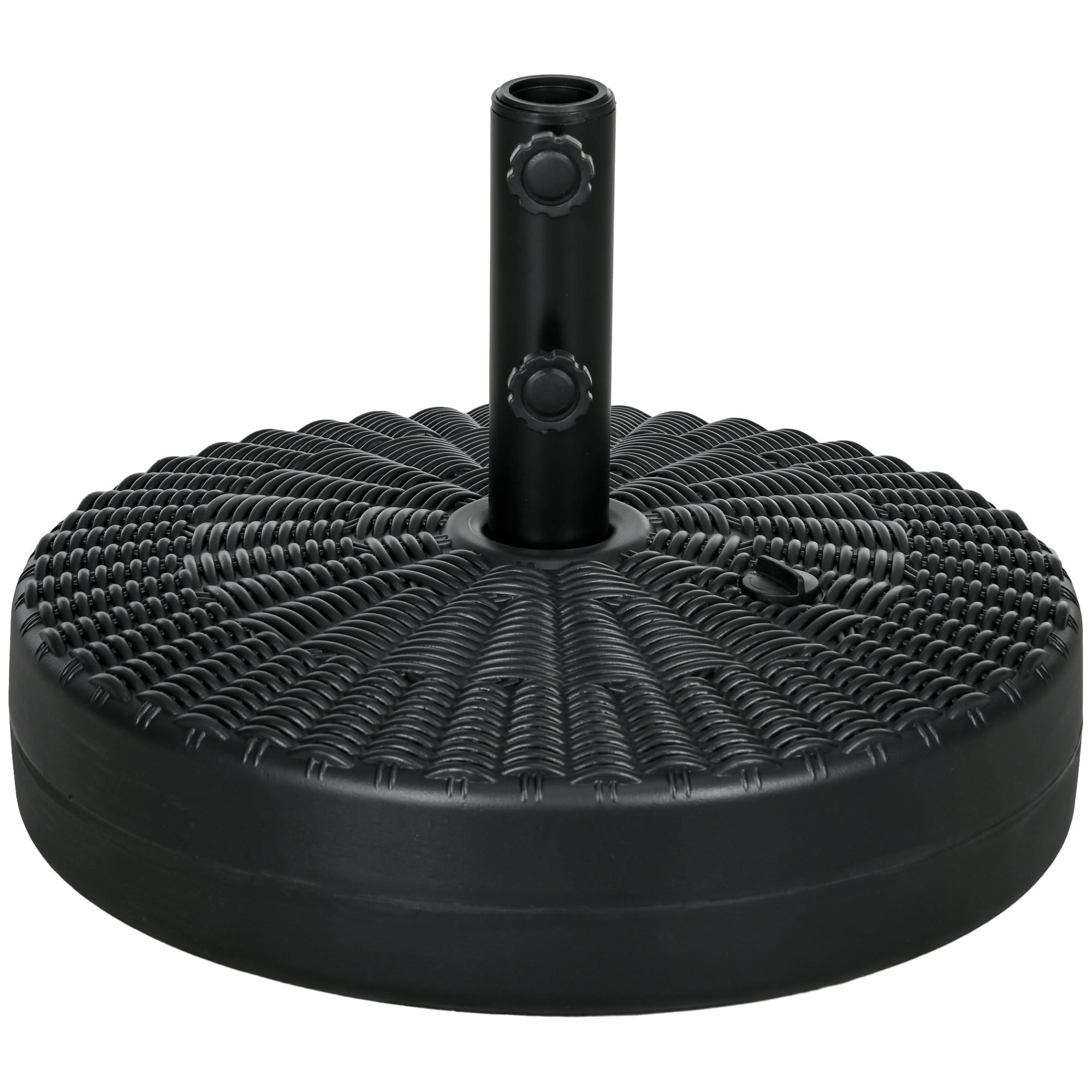 Parasolstativ Parasolholder  Vejrbestandig  Fyldbar  ø51   36h Cm  Sort