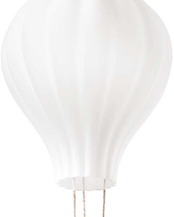 Pendel Lampe Ideal Lux Dream Big Hvid Glas Og Stof ø300 Mm Justérbar Højde 71-280 Cm