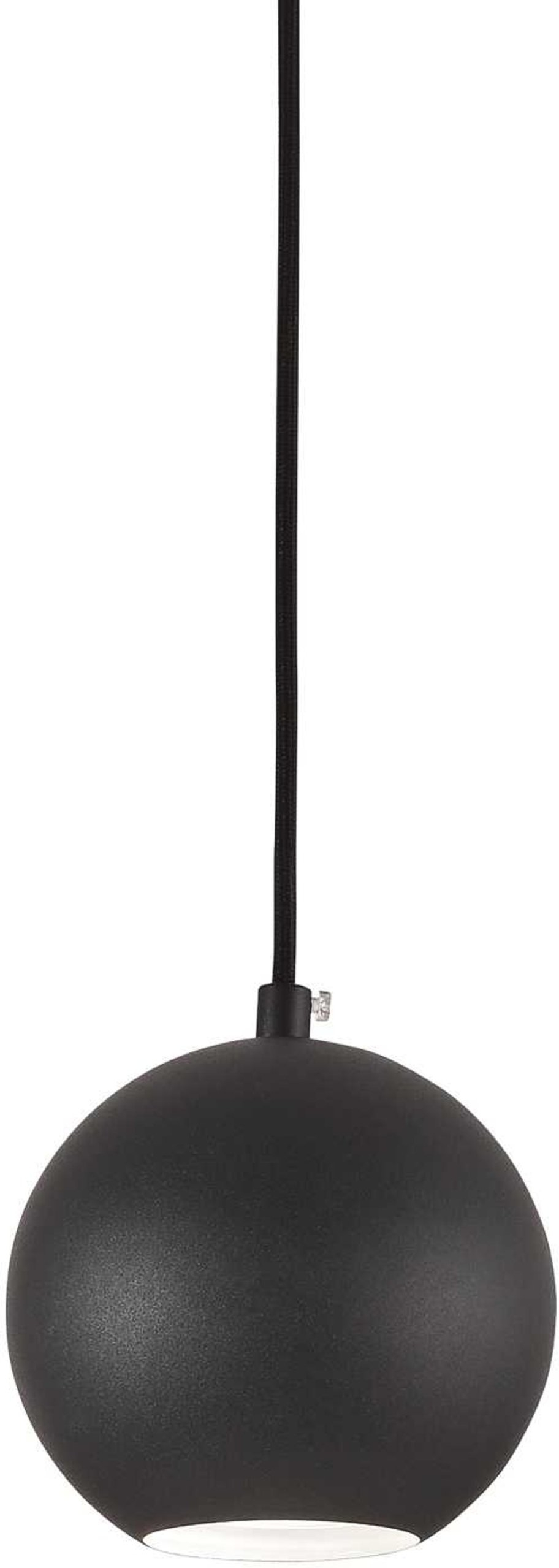Pendel Lampe Ideal Lux Mr Jack Mat Sort ø110 Mm Justerbar H160-2250 Mm Metal Inkl  Gu10 5w Pære