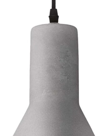 Pendel Lampe Ideal Lux Oil Hængelampe ø150 Mm H310 2400 Mm E27 Beton Sort