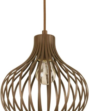 Pendel Lampe Ideal Lux Onion Justérbar ø235 Mm Kaffe Brun Metalramme E27 Ip20