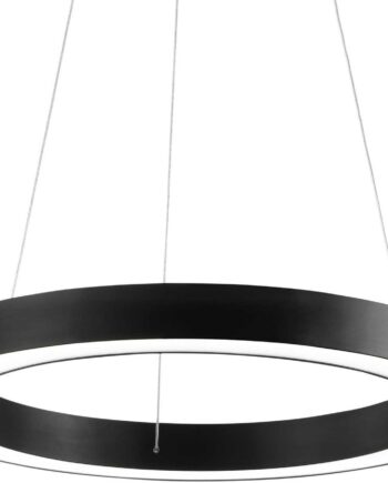 Pendel Lampe Ideal Lux Oracle Sort ø70 Cm Integreret Led Højdejusterbar
