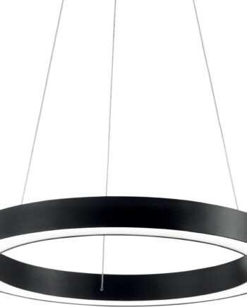 Pendel Lampe Ideal Lux Oracle ø500 Sort Justerbar Højde 105-2195 Mm Integreret Led 2850 Lm 3000