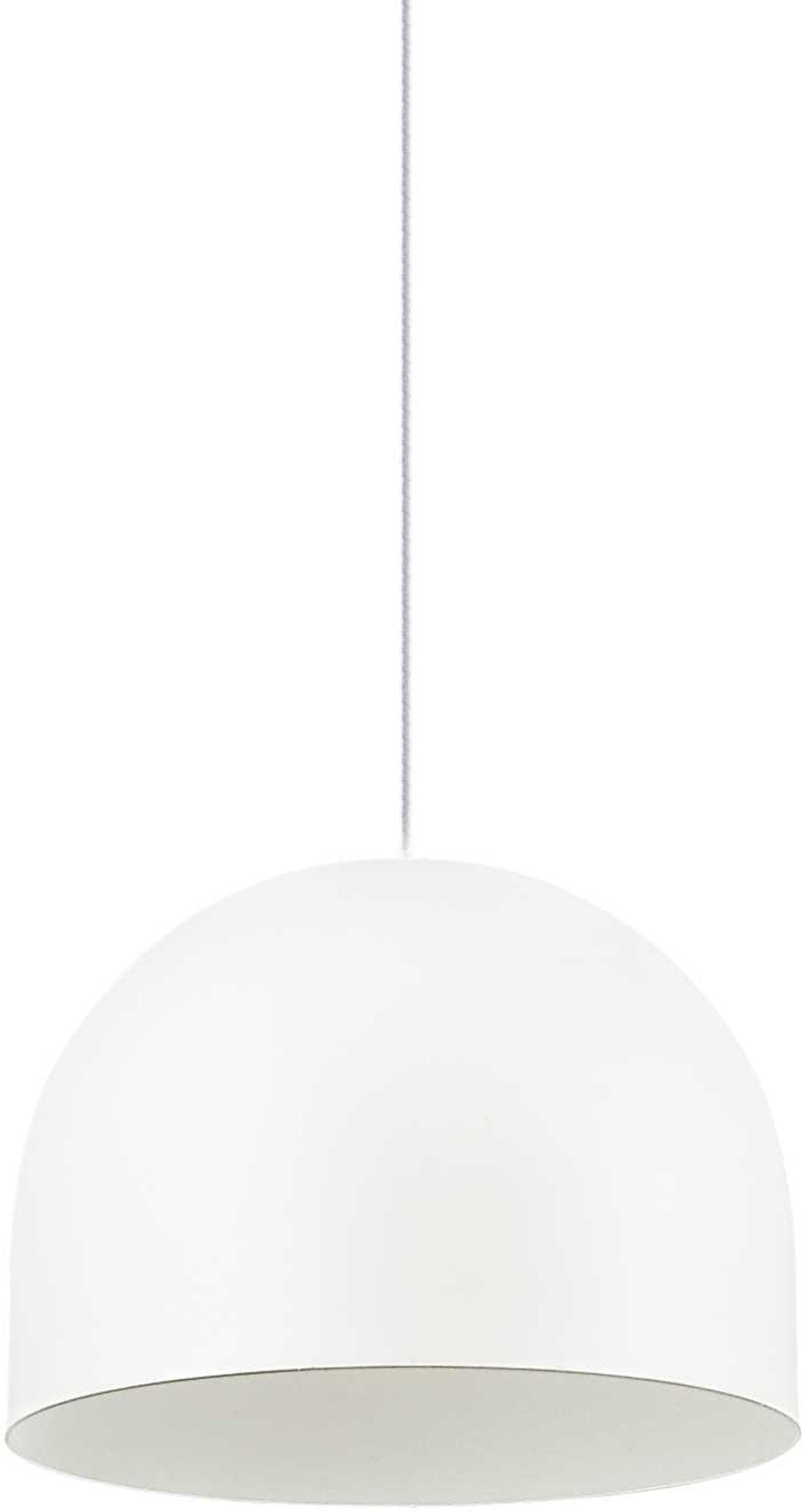 Pendel Lampe Ideal Lux Tall ø135 Justerbar Hvid Led E27 Mat Metal   Stof Minimalistisk Design