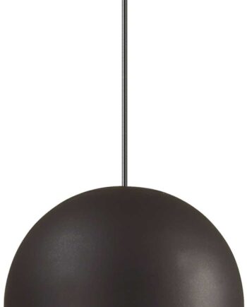 Pendel Lampe Ideal Lux Tall ø135 Mm Sort   Justerbar Højde 250 5920 Mm  E27-fatning