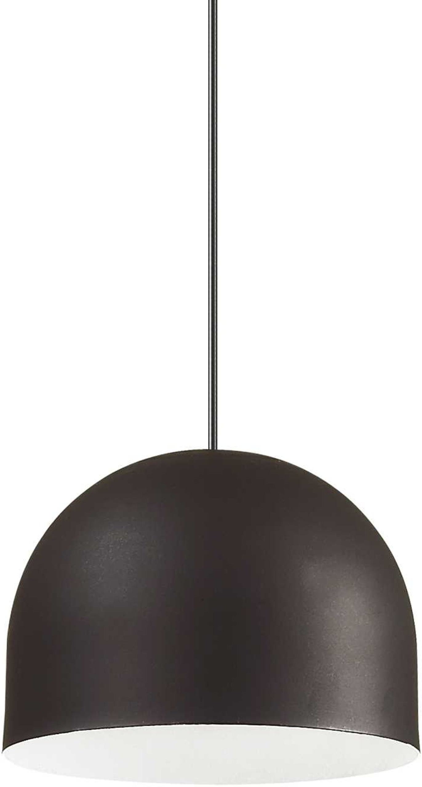 Pendel Lampe Ideal Lux Tall ø135 Mm Sort   Justerbar Højde 250 5920 Mm  E27-fatning
