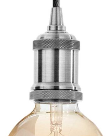 Pendel Loftlampe Ideal Lux Frida Krom Metal Højdejusterbar 30-150 Cm ø10 Cm