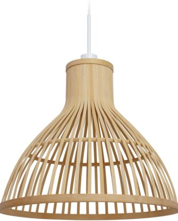 Pendel Loftslampe Kave Home Nathaya Håndvævet Bambus ø46 Cm