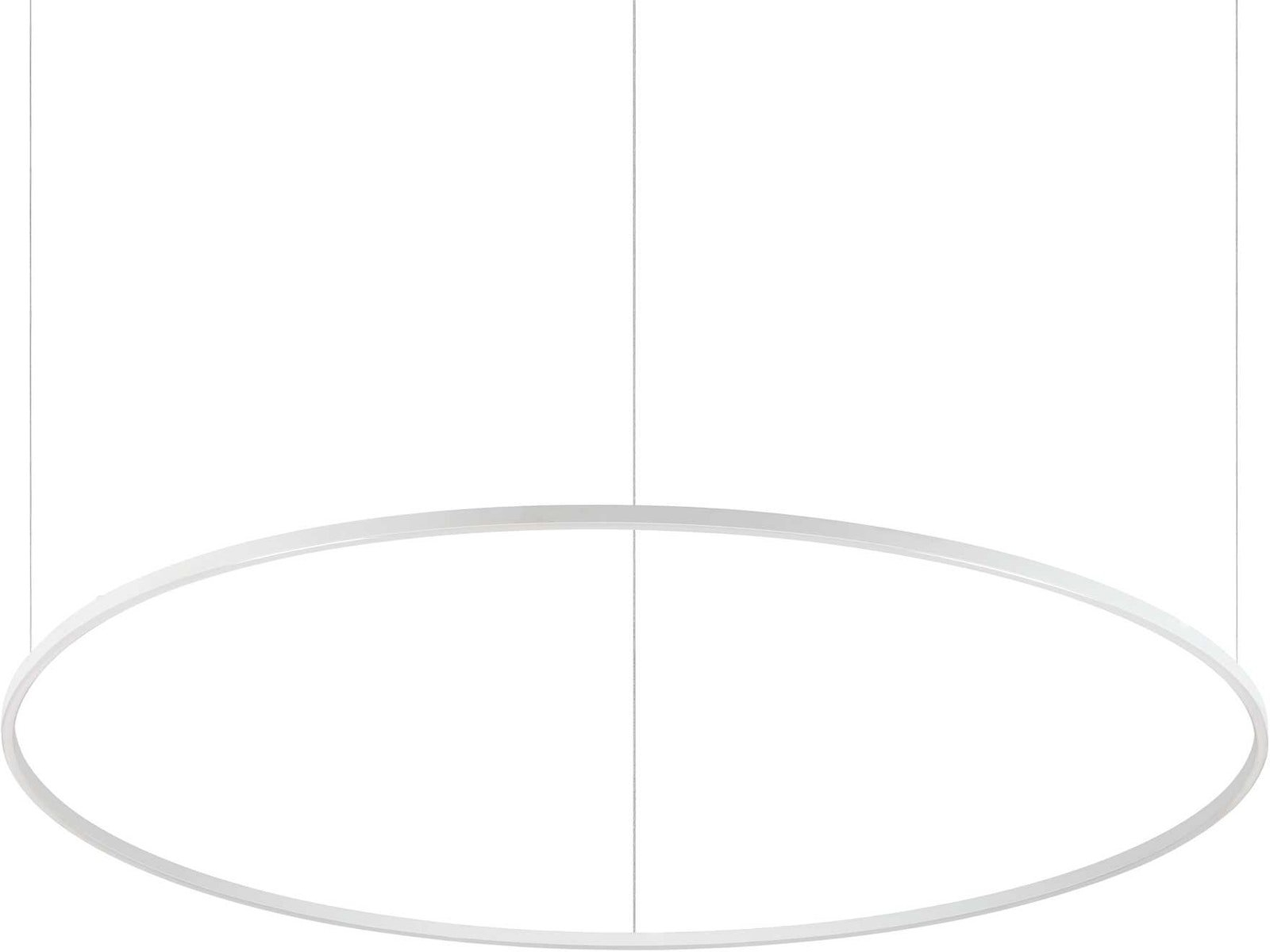 Pendelampe Ideal Lux Oracle Slim ø1500 H90-2100 Mm Hvid Integreret Led 6600 Lm 4000
