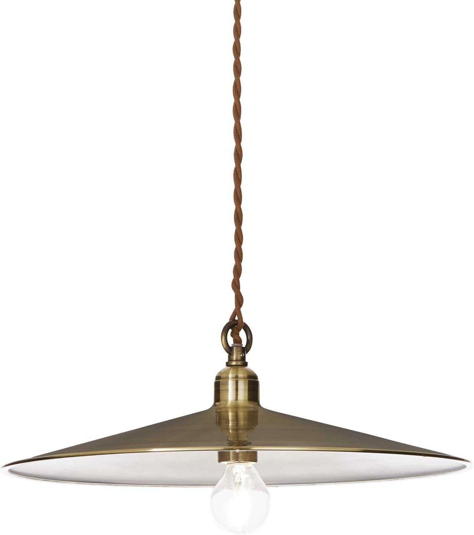 Pendellampe Ideal Lux Cantina Brændt Metal Hængelampe ø35 Cm Justerbar