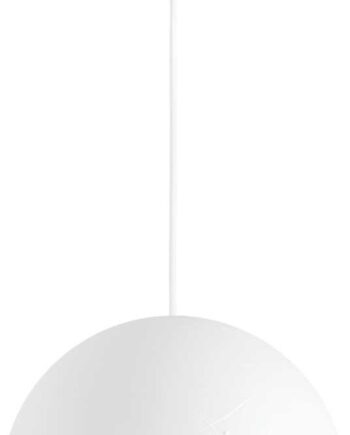 Pendellampe Ideal Lux Carta ø30 Cm Hvid Justerbar Højde 33-242 Cm E27