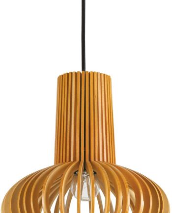 Pendellampe Ideal Lux Citrus Naturtræ ø26 Cm H40-134 Cm
