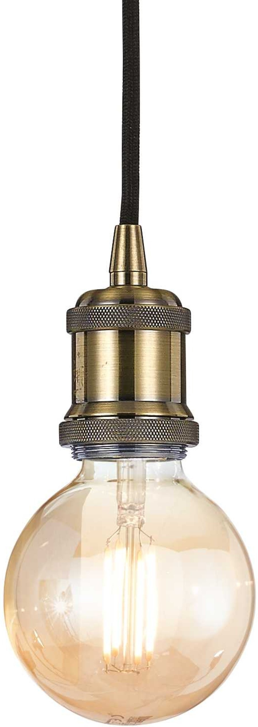 Pendellampe Ideal Lux Frida ø100 Mm Justerbar Højde 300 1500 Mm Brændt Metal