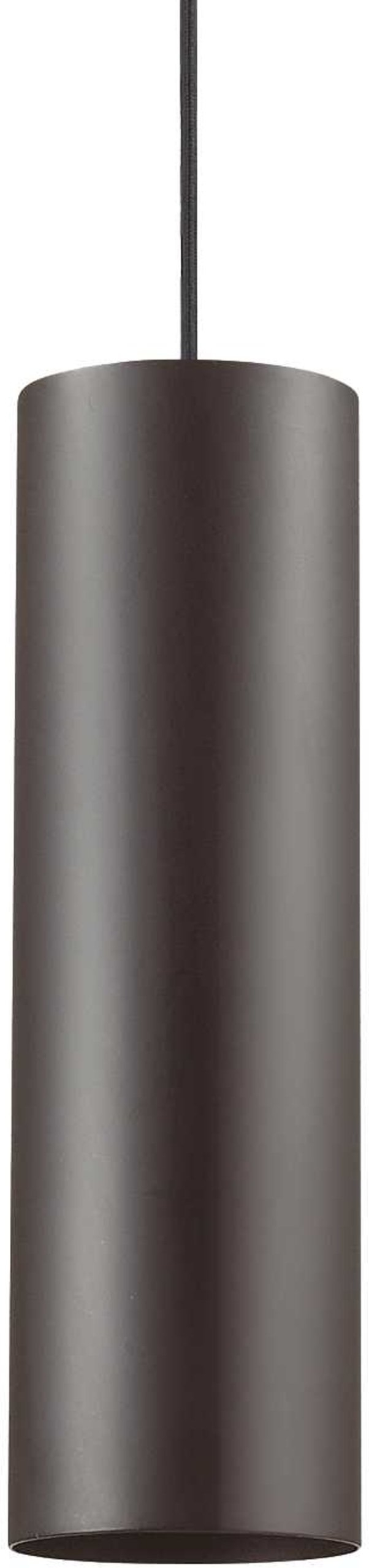 Pendellampe Ideal Lux Look ø120 Mm Justerbar 560-1555 Mm Sort Metal Med Gu10-pære