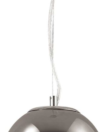 Pendellampe Ideal Lux Mapa Fade   Krom Med Klart Glas ø20 Cm Højde 26 235 Cm