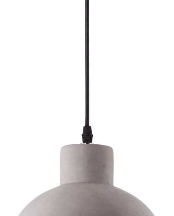 Pendellampe Ideal Lux Oil ø205 Mm Beton Sort Industrielt Design Loftlampe