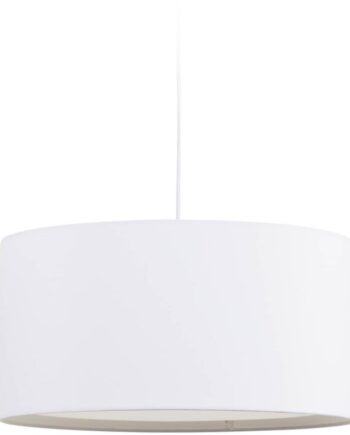Pendellampe Loftslampe Kave Home Santana Lampeskærm Hvidt Stof ø40 Cm