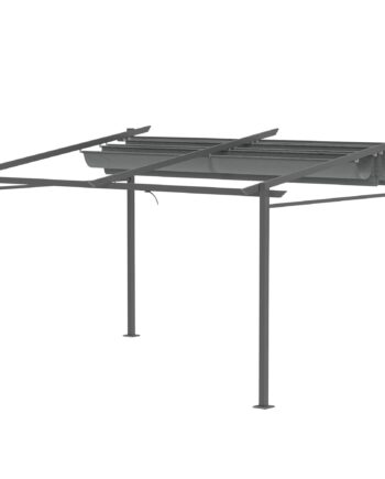 Pergola  Inklusive Monteringsbeslag  Udtrækkeligt Tag    97       95            Mørkegrå
