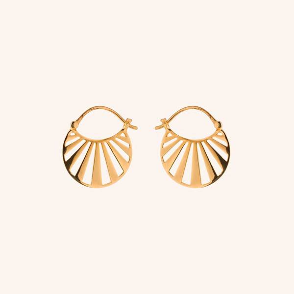 Pernille Corydon Small Misty Light Earrings Forgyldt  : Erling Christensen Møbler