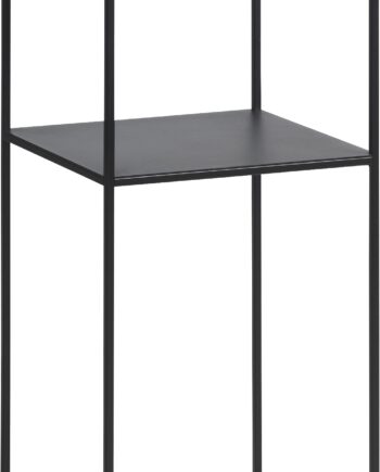 Piedestalbord Sidebord Nordique Design Pebble   Sort Metal H80 ø35 Cm