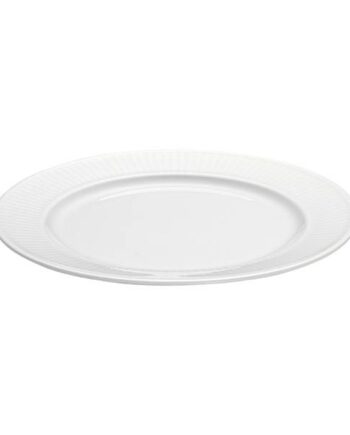 Pillivuyt Plissé Tallerken Flad Dia 17 Cm Hvid  : Erling Christensen Møbler