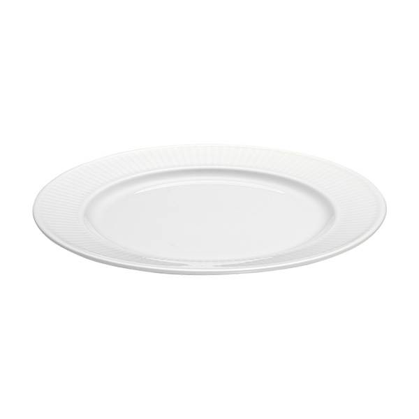 Pillivuyt Plissé Tallerken Flad Dia 17 Cm Hvid  : Erling Christensen Møbler