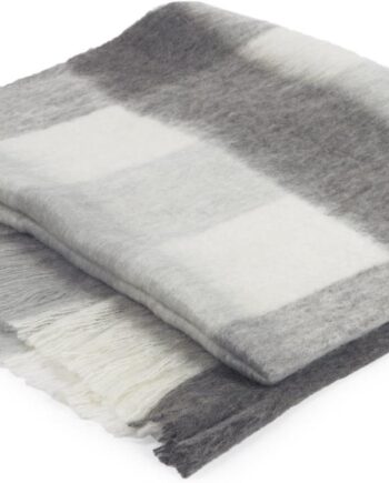 Plaid Catarina Fra Kave Home   Moderne Ternet  Blødt Tæppe   Uld Og Polyester 125x150 Cm