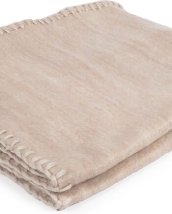 Plaid Kave Home Augustina 125x150 Cm Lyserød   Polyester Akryl Uld-mix