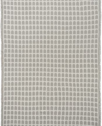 Plaid Tæppe Kristina Dam Arch Skandinavisk 100  Bomuld Off-white Beige