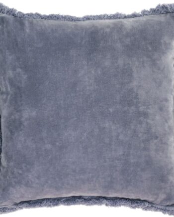Pudebetræk Kave Home Cedella Blå Bomuldsvelvet 45x45 Cm   100  Bomuld  Bæredygtigt Design