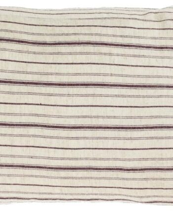 Pudebetræk Kave Home Etna Stribet 100  Linned Beige Brun 30x50 Cm